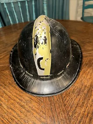 MSA Firefighter Vintage Black Phenolic Helmet 1940's Fireman's Protection Hat • $60