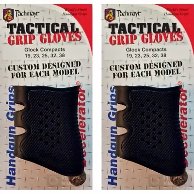 TWO Pachmayr 05174 Tactical Grip Glove Sleeves For Glock Compacts FAST SHIP • $27.24