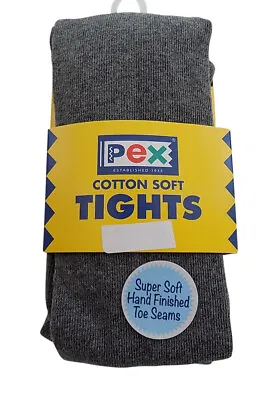 £6.99 • Buy Pex Cotton Soft Sunset One Pair Girl's Tights Colour Grey