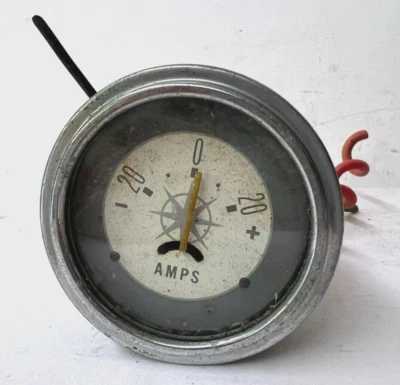 Vintage Century Stewart Warner Marine Brass Amps Gauge • $59.99