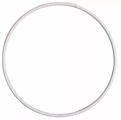 60cm White White Coated Metal Ring For Crafts • £9.95