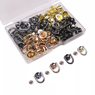 40 Pcs D Rings For PurseScrew Rivets For Leather CraftingWallet Conversion Ki... • $12.81