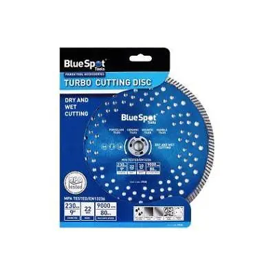 BlueSpot 230mm 9” Turbo Wet & Dry Cutting Blade Disc • £10.29