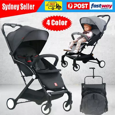 $128.88 • Buy Luxury Lightweight Compact Baby Stroller Pram Easy Fold Travel Carry On Plane