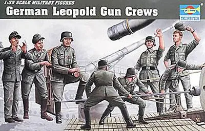 Trumpeter  1/35 German Leopold Railway Gun Crew Figure Set 8fg TRP406 • $18.95