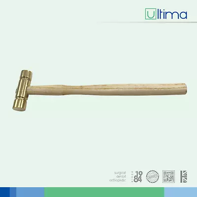 Mini Goldsmiths Hammer Flat Ended Brass Metal Jewellery Tools Premium Ce Ultima • £7.99