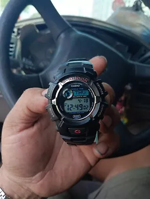 Casio G2310R-1 Men's G-Shock Alarm World Time Tough Solar Black Resin Watch • $10.12
