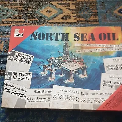 North Sea Oil Board Game Omnia 1974 Complete Exploration Strategy Vintage Rare • £20