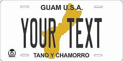 Guam Tano White Personalized Custom License Plate Car Motorcycle Bike • $15.11