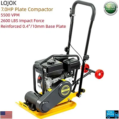 TECSPACE 7.0 HP 212 CC Gas Engine 5500 VPM 2600 Lbs Vibratory Compaction Tamper • $481.99