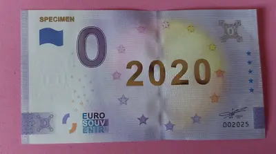 £9.87 • Buy 0 Euro Bill Specimen 2020 - Gold Edition - No. 2025
