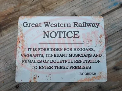 Railway Station Sign Reproduction British Rail BEGGARS Sign Vintage Rail Sign • £3.44