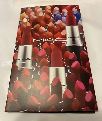 MAC Lipstick Sample Card-Ruby Woo M-A-C Red Cockney~NIP! • $0.49