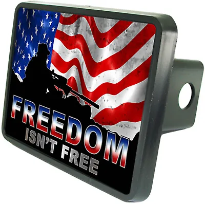 American Freedom Patriotic Military Trailer Hitch Plug • $21.99