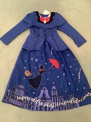 WORLD BOOK DAY Disney Mary Poppins Dressing Up Costume Kids Age 9-10 Yrs TU • £9.99