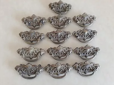 13 Decorative Antique Brass Drawer Bail Center Pull Handles • $25