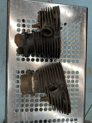 $300 • Buy 1938 Harley UL 74ci Knucklehead El E ULH U Flathead Rigid OEM Cylinders
