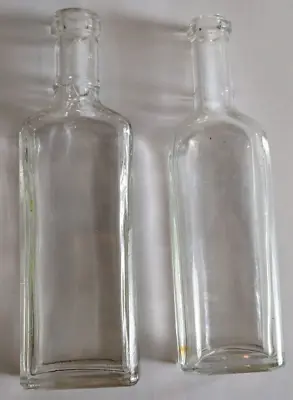 Vintage Pharmacy Clear Glass Bottles Lot Of 2 • $5
