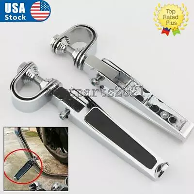 $34.59 • Buy Motorcycle Chrome Foot Pegs For Yamaha V-Star XV250 XVS 650 950 1100 1300 Custom