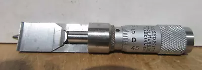 Vintage METRIC Starrett Can-Seam Micrometer 207 / 208 Stainless GREAT CONDITION • $124.25