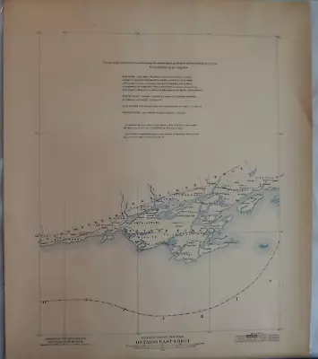 Antique Colored Map New York State Museum 1901 Geologic Ontario East • $55