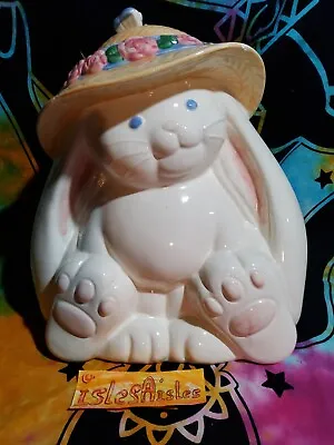 Treasure Craft By Phaltzgraff Bunny With Sunhat Cookie Jar • $27.99