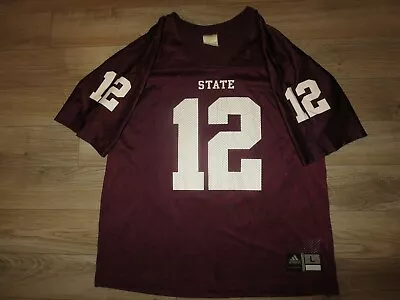 Mississippi State Bulldogs #12 Football Adidas Jersey Mens Large LG • $44.99