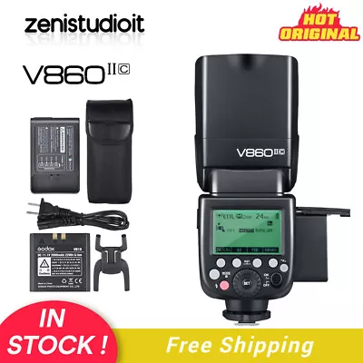 $170 • Buy US Godox V860II-C 2.4G TTL HSS Li-ion Battery Speedlite Flash Light For Canon