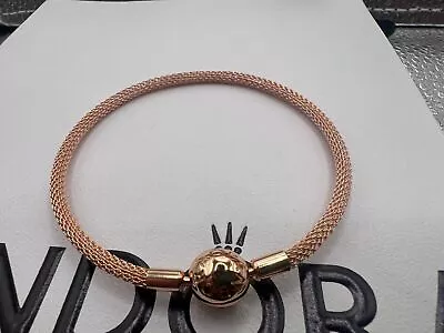 Pandora Authentic Rose Gold Moments Bracelet 19cm RRP £110 • £4.20