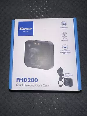 Binatone FHD200 Full HD Quick Release Dash Cam G-sensor Collision Detector 729 • £0.99