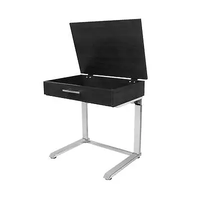 Laptop Desk With Hideaway Top Adjustable Height Legs In Ebony • $189.99