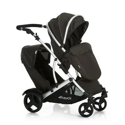 Hauck Duett 2 Tandem Pushchair (Black) Includes Accessories - ON SALE! Was £380 • £269.95