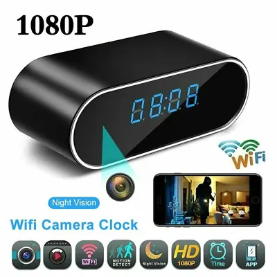 $72.59 • Buy HD 1080P Spy Camera WiFi Hidden Wireless Nanny Cam Alarm Night Vision Security