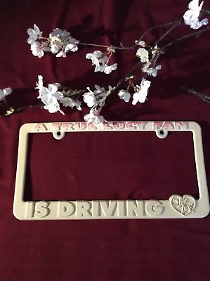 Vintage License Plate Frame “A True Lucy Fan Is Driving” “I Love Lucy” TV Show • $19.99