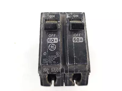 Used GE 60-Amp 2-Pole THQL Circuit Breaker 60A 2P 120/240V • $15.99
