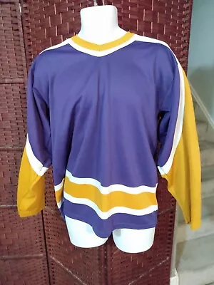 Vintage CCM Maska Ultrafil Los Angeles King Blank Jersey Medium 80s • $21.81