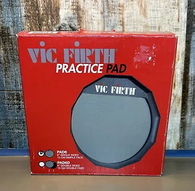Vic Firth Single-Sided Practice Pad 6” Practice Drummer Pad New Open Box • $16.99