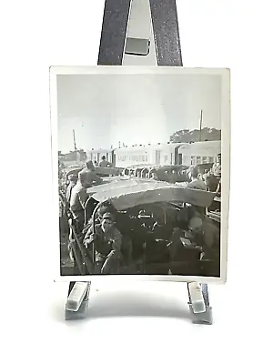 WW2 Photo U.S. GIs Sitting In Military Truck Ready To Go • $17.25