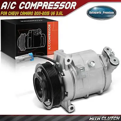 A/C Compressor W/ Clutch For Chevy Camaro 2010 2011 2012 2013 2014 2015 V6 3.6L • $119.99