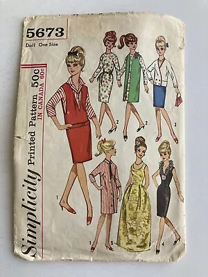 Vintage Simplicity Printed Pattern 5673 • $6.99