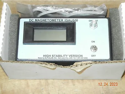 Older Alphalab Dc Magnetometer With Transverse Probe Gauss Meter • $139.99