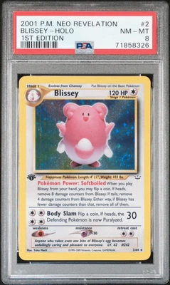 $1 • Buy Blissey 2/64 Neo Revelation Holo 1st Edition Pokemon PSA 8 NM-MINT