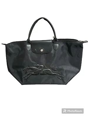 Longchamp Victoire Black Short Leather Handle • $50
