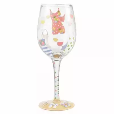 Lolita Cabana Cutie Hand Painted Wine Glass New Boxed 6004367 • £10