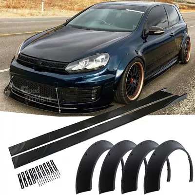 For  VW Golf MK6 MK7 GTI Jetta Fender Flares Extra Wide Wheel Set + Side Skirts • $149.45