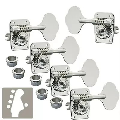 NEW Gotoh GB10 Bass Tuners 5-String Set L4+R1 Keys 1:20 Gear Ratio 4x1 - NICKEL • $69.95