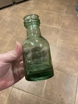 Vintage 1868 Glass  Honey Jars Heavy Glass. Set Of Two. • $27