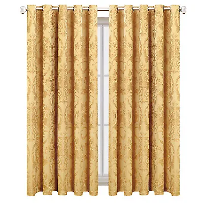 Blackout Ring Top Eyelet Curtains Pencil Pleat Living Room  Large Window Curtain • £15.99
