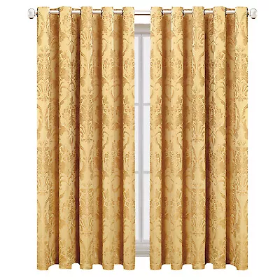 Blackout Ring Top Eyelet Curtains Pencil Pleat Living Room  Large Window Curtain • £15.99