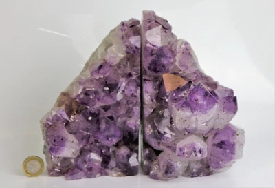 £189 • Buy AMB1) Large Amethyst Crystal Bookends 4.14 KG